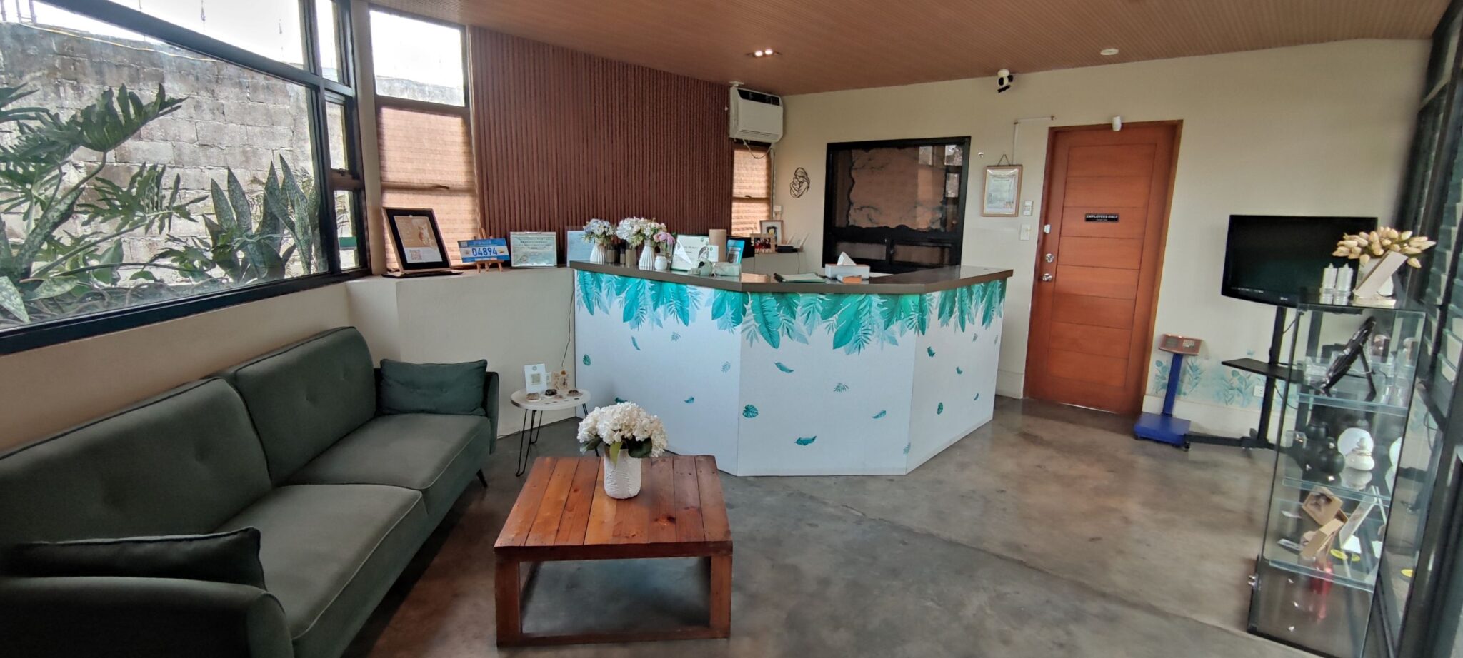 The reception lounge